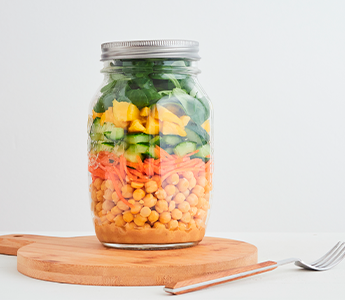 Ensaladas en vaso para llevar donde tú quieras