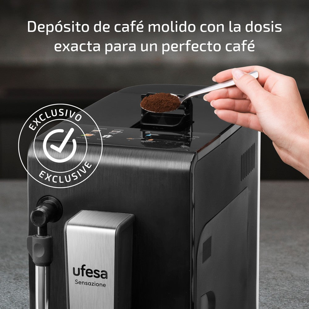 Cafetera Automatica CE SENSAZIONE CMAB200.101 GC – Ufesa