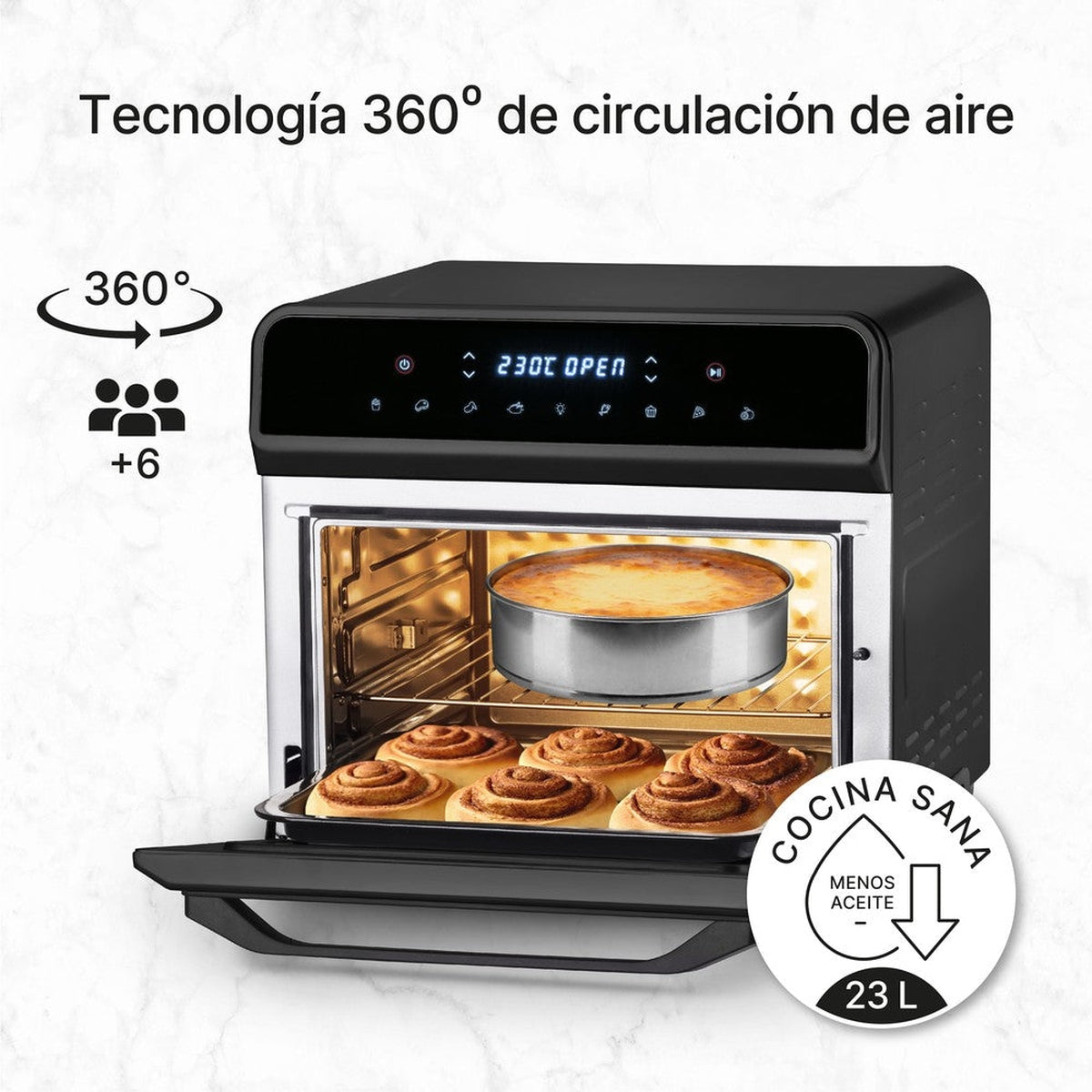 FREIDORA SIN ACEITE-HORNO UFESA 72805358 MAGNUM 23L