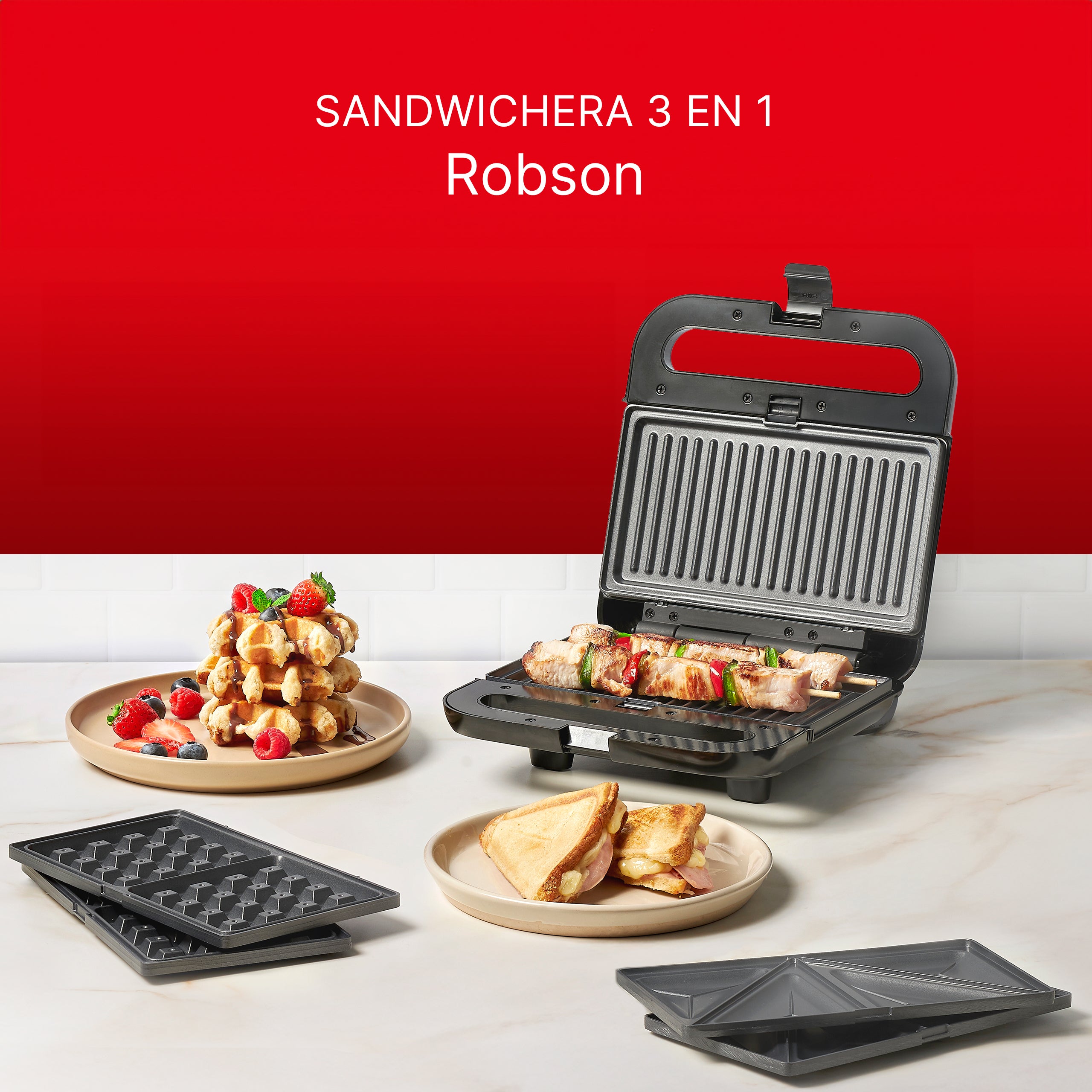 En Sandwichera Waflera Ultracomb Waflera Sandwichera Ultracomb En